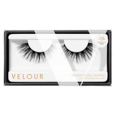 Velour Vegan Luxe Eyelashes - Luxurious Natural False Lashes - Lightweight, Reusable, Handmade Fake Lash Extensions - Wear up to 25 Times - 100% Vegan Mink, Soft and Comfortable, All Eye Shapes