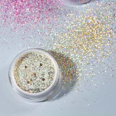 Holographic Glitter Shakers by Moon Glitter - 100% Cosmetic Glitter for Face, Body, Nails, Hair and Lips - 0.17oz - Set of 6 colours