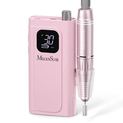 MelodySusie Electric Nail Drill Professional 30000 RPM, Portable Rechargeable Nail File,SC300F Cordless Nail E File for Acrylic Nails Gel Polishing,Efile Nail Kit for Manicure Pedicure Salon Home