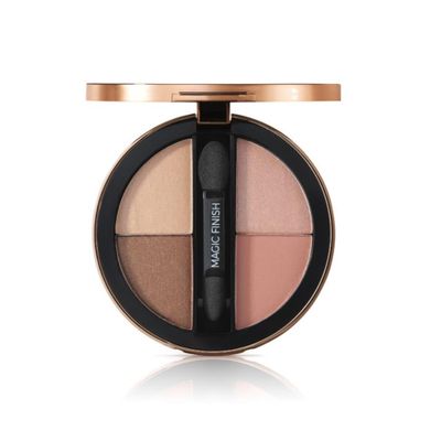 M. Asam MAGIC FINISH Eyeshadow Palette Satin Eyeshadow No. 3-4-in-1 make-up with hyaluronic acid, ultra fine pigments, satin finish &amp; intense color, case with mirror &amp; applicator, 4 x 0.08 Oz