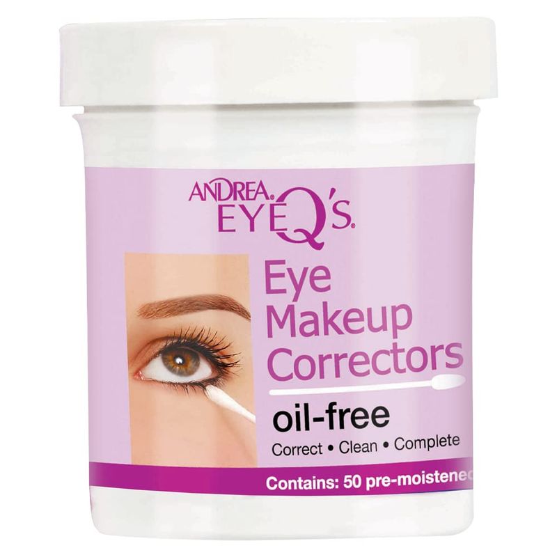 Andrea Eyeq&#39;s Oil-free Eye Make-up Correctors Pre-moistened Swabs, (Pack of 6) 300 Count