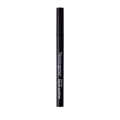 Neutrogena Precision Liquid Eyeliner with Honey &amp; Coconut, Hypoallergenic, Smudge- &amp; Water-Resistant Eyeliner Makeup for Precise Application, Jet Black, 0.013 fl. oz