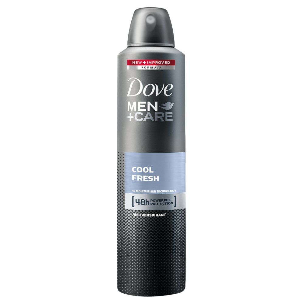 Dove Men  Care Cool Fresh Antiperspirant Deodorant Spray, 48 Hour Powerful Protection, 8.4 Ounce (Pack of 6)