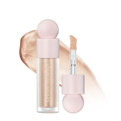 Liquid Highlighter - Luminous Finish Light Liquid Luminizer Makeup Enhanced with Pearl Particles &amp; Botanical Blend, Weightless Dewy Glow for Radiant Skin, Vegan, Cruelty-Free (#02 Starlight)