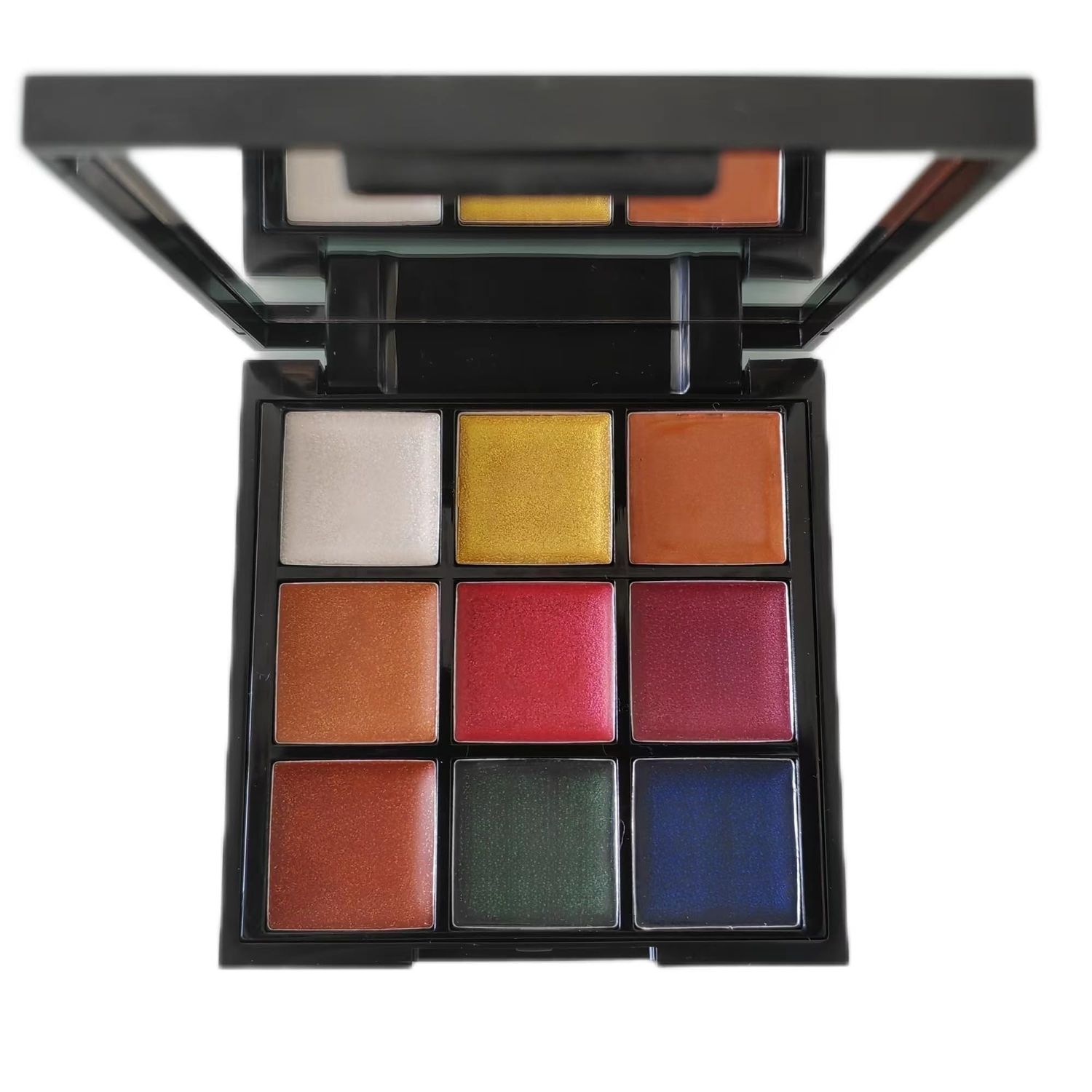 YARLADY 9color Glitter Super Gloss Lipstick Palette moisturizing Waterproof glimmer Lip Palette Makeup,Pigmented Festival Halloween Body Face Paint Lipstick Set