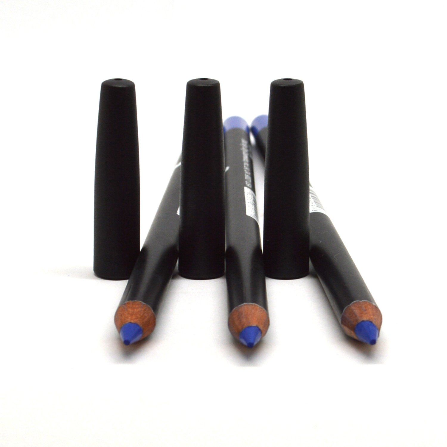 Italia Deluxe 3 PCS of Ultra Fine Eye liner Pencil Lip Eyeliner Set Pick Color  Free ZipBag (1015 Royal Blue 3pcs)