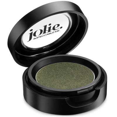 Jolie Cosmetics Powder Pressed Eyeshadows Matte, Metallic, Pearl Shimmer - Cruelty Free, Vegan, Single Pan Eyeshadow 1.48g Earth Tones (Green Velvet)