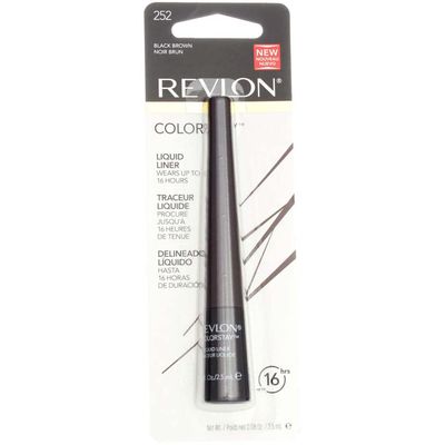 Revlon ColorStay Liquid Liner Eye Makeup, Black-Brown 252, 0.08 oz (Pack of 3)