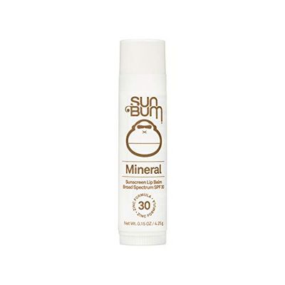 Sun Bum SPF 30 Mineral Sunscreen Lip Balm | Hawaii 104 Act Compliant (Octinoxate &amp; Oxybenzone Free) Broad Spectrum Natural Lip Care with UVAUVB Protection | .15 oz