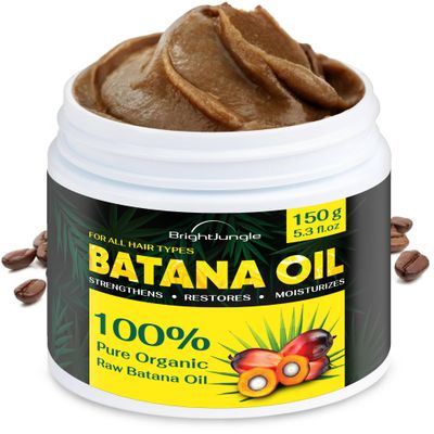 Batana Oil for hair Growth - Dr. Sebi-inspired 100% Pure &amp; Organic Raw Batana Oil Prevent Hair Loss, Promotes Hair thickness for Men &amp; Women - 5.29 oz