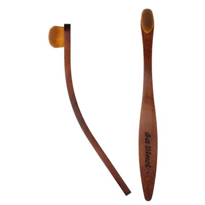 da Vinci Cosmetics Series 925 with Face BrushCustom Kebony Wood HandleExtra Fine Synthetic Fibers, Size 12, 0.5 Pound