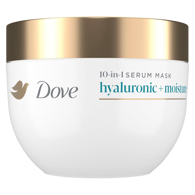 Dove Hair Mask Daily Moisture for Dry Hair with Liquid Bio-Protein Care Technology and Hyaluronic Serum 9.2 Oz