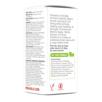 Probelle Anti-Bite, Nail Biting Treatment for Kids & Adults to Quit habit, No Bite Nail Polish Deterrent, Thumb Guard & Prevents Finger Sucking, Bitter Taste Nail Care, For Ages 3, 0.5 fl oz (15 ml)
