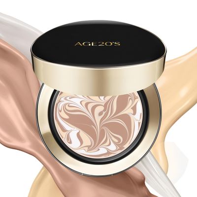 AGE20&#39;S Signature Essence Pact SPF 50 | Pack of 1 | 23W BEIGE | Cream Foundation, Dewy Finish, Natural Coverage | Korean Cushion Foundation