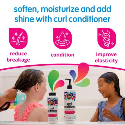 SoCozy Curl Conditioner | For Kids Hair | Softens, Restores Bounce and Shine | No Parabens, Sulfates, Synthetic Colors or Dyes, Sweet-Crme, 10.5 Fl Oz