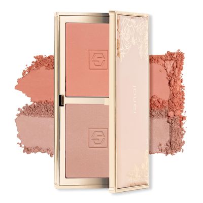 Jouer Blush Bouquet Duo 2 Shade Blush Palette High Pigment Powder Natural Flush Beauty Cosmetics Vitamin E Talc-Free Paraben, Gluten &amp; Cruelty Free