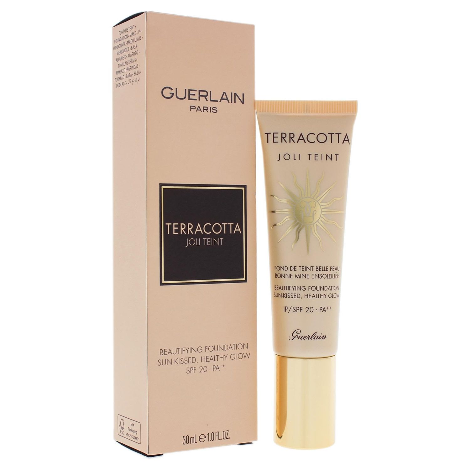 Guerlain Terracotta Joli Teint Beautifying SPF 20 Light Foundation, 1 Ounce