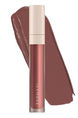 FARMASi Make Up Matte Liquid Lipstick, Long-Lasting and Ultra-comfortable, High-Impact, Lightweight, Organic, Pure Pigments 0.14 fl.oz (Perfect Rose)