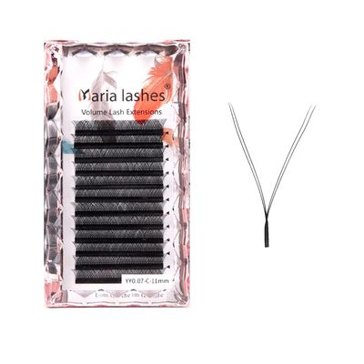 Y Shape Eyelashes 0.050.07 YY Type V Lashes Extension W Salon Makeup Naturally Soft D Curl Mix Mink Cilios Beauty(14mm, 0.07-C)