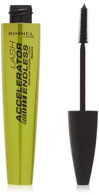 Rimmel London Lash Accelerator Endless Volume Mascara, Micro-Fiber Formula, No Clumps, Grow-Lash Complex, 003, Extreme Black, 0.33 oz