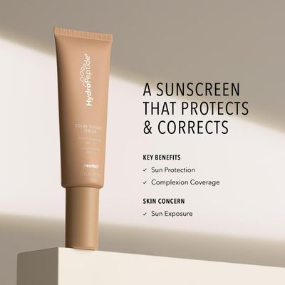 HydroPeptide Solar Defense Face Sunscreen, SPF 30 Broad Spectrum, Tinted, Moisturizing Antioxidant 1.7 Ounce