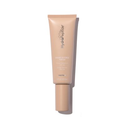 HydroPeptide Solar Defense Face Sunscreen, SPF 30 Broad Spectrum, Tinted, Moisturizing Antioxidant 1.7 Ounce