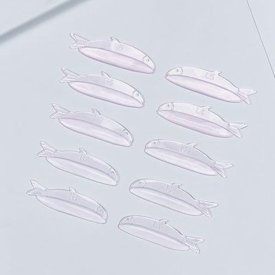 Troocolor Lash Lift Shields, 10Pcs Reusable Soft Eyelash Perm Curler for Lash Lift Kit with Fish Style Ancillary Eyelash Curl Lash Lift Pads (Pink)