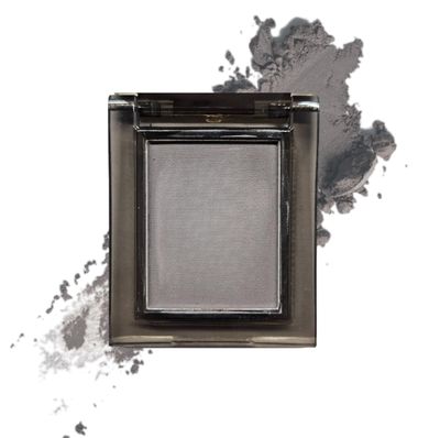 Okerker Grey Matte Eyeshadow Palette, Korean Eye Makeup, Ultra-Blendable, Slate Gray Green-Gray Eye Shadow, Single Shade Metallic Pigmented Color