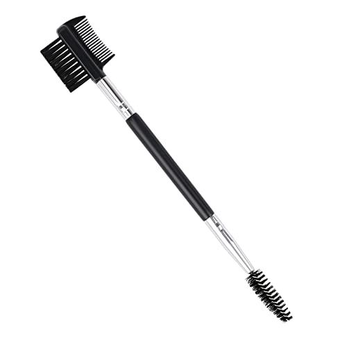 3 Head Eyebrow Eyelash Shaper Eyelash Comb Double Head Brush Makeup Grooming Tool cosmetic with 3 Different Spoolie Brushes for Separating Lashes, Eliminating Mascara Clumps, Grooming and Shaping Brow