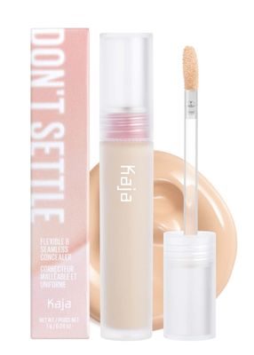 Kaja Liquid Concealer - Don&#39;t Settle | Buildable, Lightweight, Light-to-medium Coverage, Color-correcting, 02 Banana Milk, 0.21 Oz