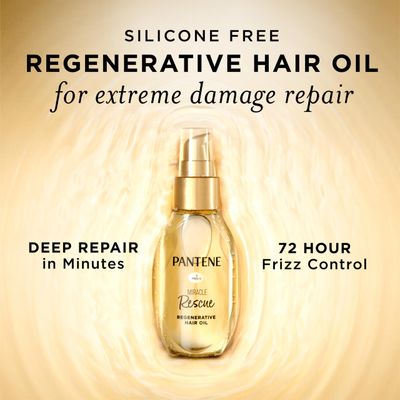 Pantene Miracle Rescue Regenerative Hair Oil, 2.0 FL OZ