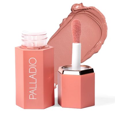Palladio Liquid Blush for Cheeks &amp; Lips 2-in-1 Makeup Face Blush, Weightless Cream Formula, Smudge Proof Long-Wearing Pigmented Blush, Natural Look Makeup Face Blushes, Dewy Finish, Rose Cloud