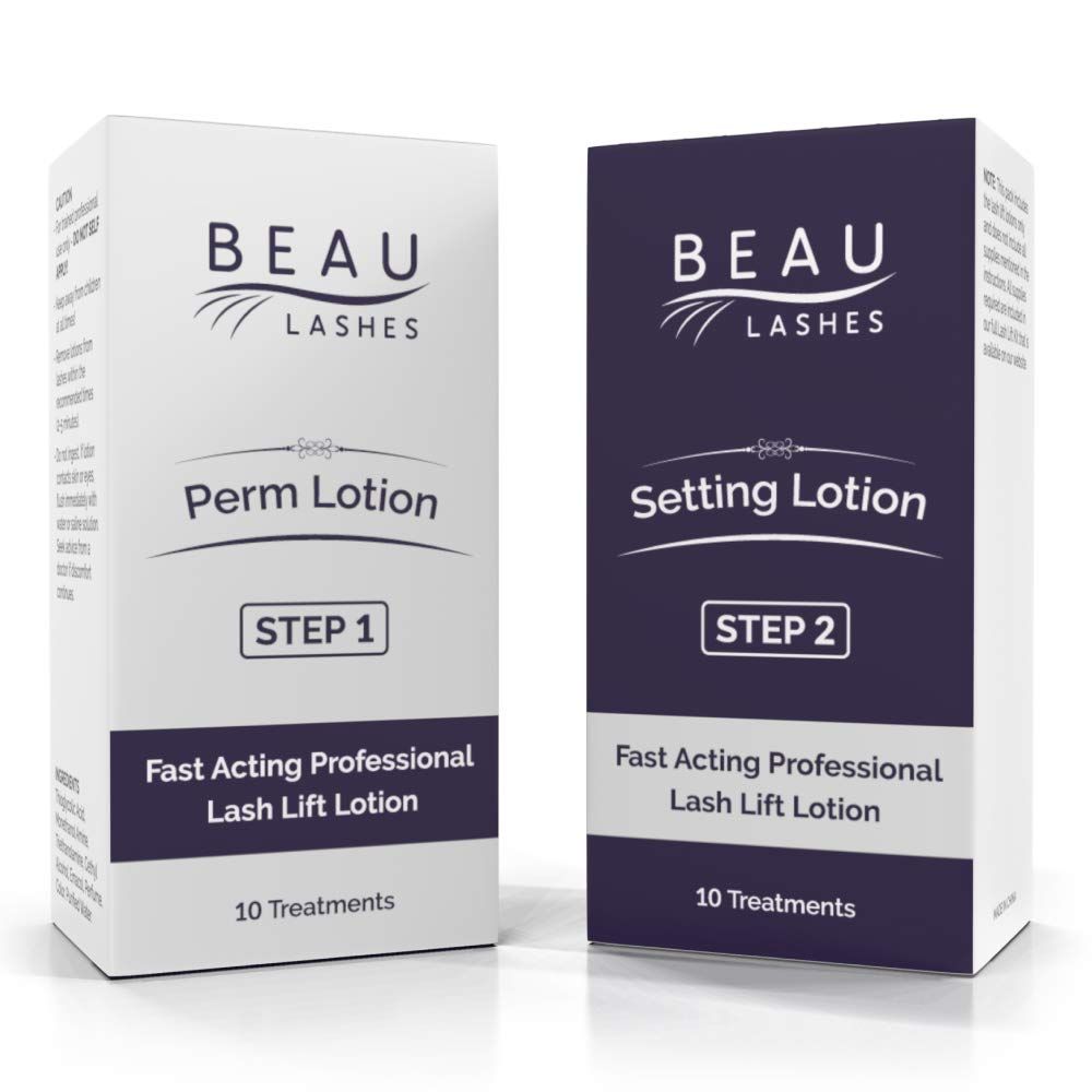 10 Sets Of Lash Lift Lotions For Professionals - For Perming, Curling and Lifting Eyelashes | Semi Permanent Salon Grade Supplies For Beauty Treatments | 10 Treatments