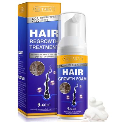 5% Minoxidil Foam for Hair Growth and Thickening - Biotin &amp; Minoxidil Treatment to Stop Thinning &amp; Hair Loss for Men &amp; Women, 2oz