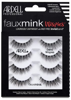 Ardell False Lashes Faux Mink Demi Wispies Multipack, 1 pk x 4 pairs