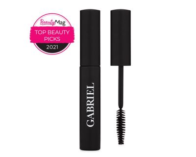 Gabriel Cosmetics Mascara (Black), Natural, Paraben Free, Vegan, Gluten free, Cruelty free, No GMO, Voluminous full lashes, Non flaky, Water resistant, 0.25 Fl Oz.