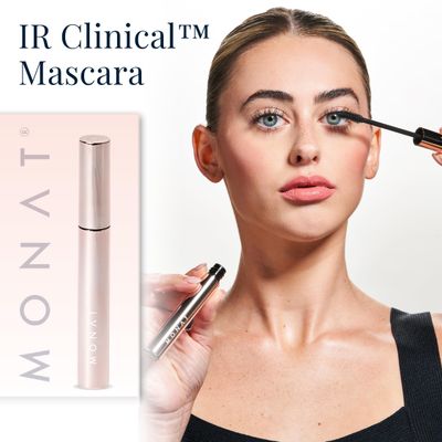 MONAT IR Clinical Mascara - Lash Enhancing &amp; Volume Boosting Mascara - Lengthening Mascara - Smudge Resistant Non-Flaky Natural Beauty Product - Long Lasting Mascara for Healthy &amp; Strong Lashes