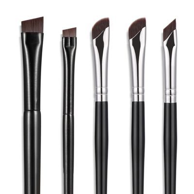 Etercycle 5-Piece Set Eyeliner Brushes for Precision Makeup Application - Fine Angled &amp; Ultra Thin Slanted Flat Angle for Professional Beauty Cosmetic Tool