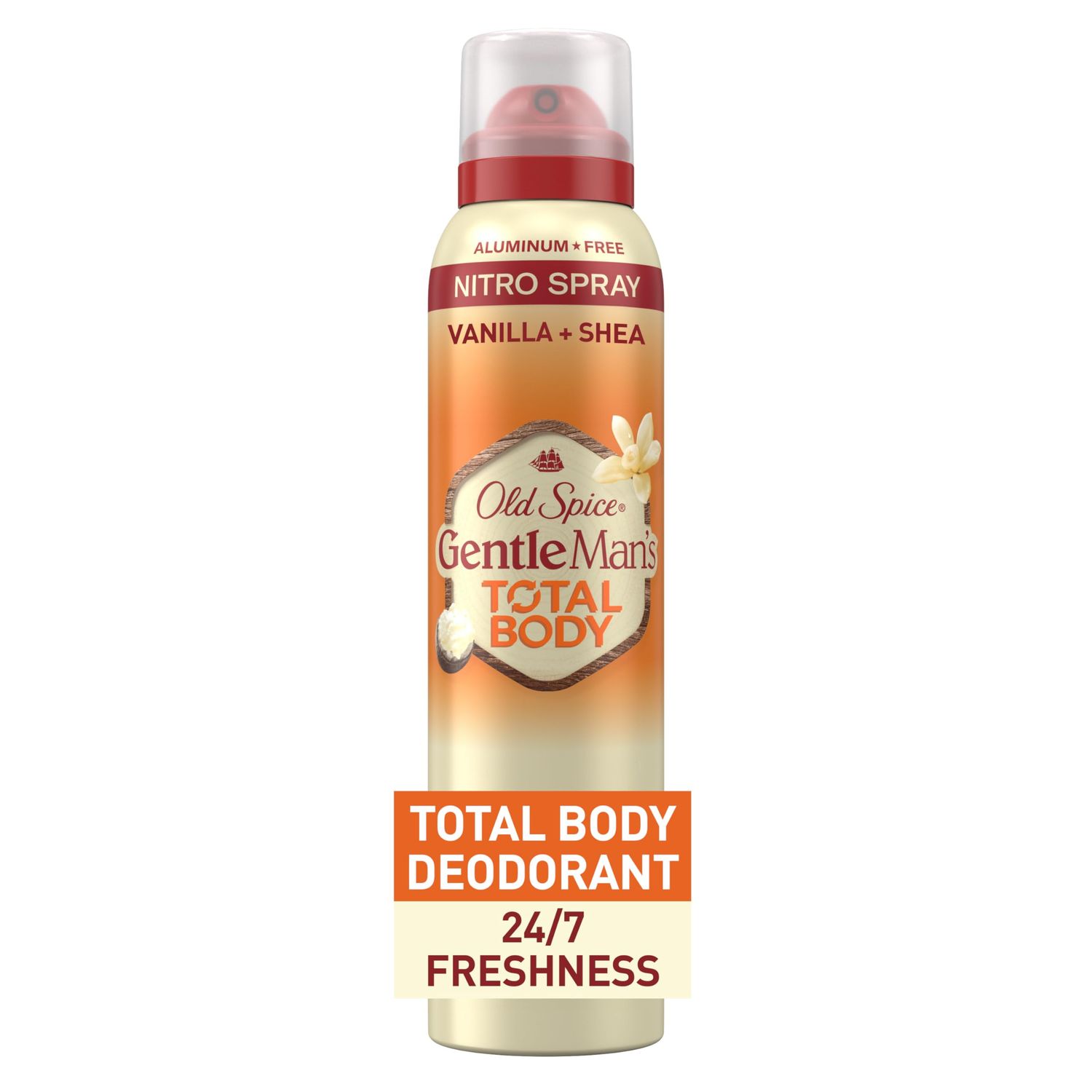 Old Spice Whole Body Deodorant for Men, Total Body Deodorant, Vanilla  Shea, Aluminum Free Deodorant Spray for 247 Freshness  Dermatologist Tested Whole Body Deodorant, 3.5 oz