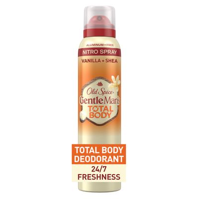 Old Spice Whole Body Deodorant for Men, Total Body Deodorant, Vanilla  Shea, Aluminum Free Deodorant Spray for 247 Freshness  Dermatologist Tested Whole Body Deodorant, 3.5 oz