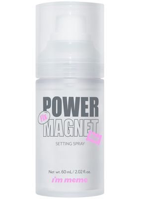 I&#39;m Meme Power Magnet Makeup Setting Spray | 24-Hour Long-lasting, Matte Finish, Transparent, Lightweight, Water Type, Non-aerosol