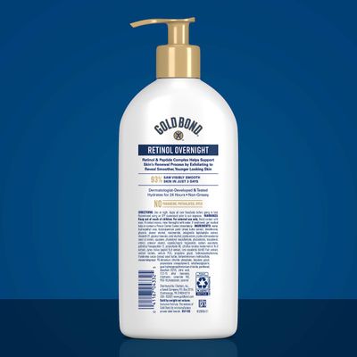Gold Bond Age Renew Retinol Overnight Body &amp; Face Lotion, With Retinol &amp; Peptide Complex, 13 oz.