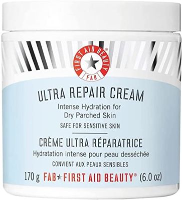 First Aid Beauty - Ultra Repair Cream, Intense Hydration Whipped Colloidal Oatmeal, Clinically Proven to Strengthen Skin Barrier in 7 Days &amp; Helps Relieve Eczema, Luxury Face &amp; Body Moisturizer, 6 oz