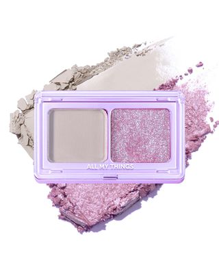 AMTS Moon Collection Eyeshadow - Dual Color Matte &amp; Glitter Eye Shadow Palette - High Pigmentation,Safe Ingredients, Suitable for Sensitive Skin, and Versatile Makeup Looks (Moon)