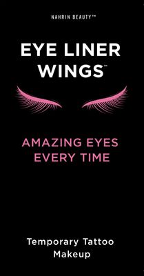 Nahrin Beauty Eye Liner Wings, Long Lasting Eye Liner Wings, Black Color, Semi-Matte Finish, 24 pairs, Regular