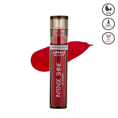Armaf Beaut Intense Shine Lip Gloss - Moisturizing Non-Sticky Lip Gloss For High Shine, Cherry, 3.2g0.11 oz