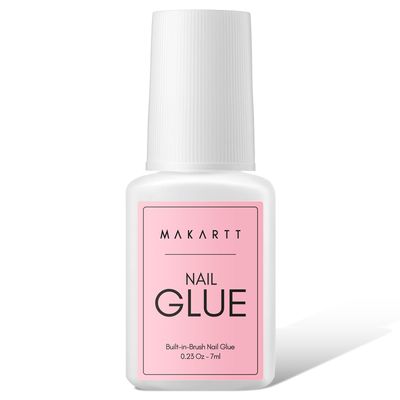 Makartt Super Strong Nail Glue for Press on Nails Acrylic Nail Tips-Fake Nails-Salon Quality Brush On Nail Glue-Easy Application Durable &amp; Long-Lasting Glue False Nails
