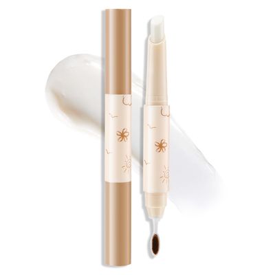 Boobeen Brow Wax Clear, Waterproof Eyebrow Wax Styling Pencil, Shaping with Slanted Tip Application, Long-Lasting Hold