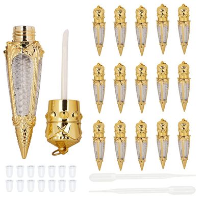 15pcs empty golden crown 4ml lip gloss tubes, empty lipgloss tube for DIY lip gloss