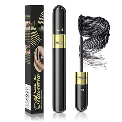 Tubing Mascara for Volume &amp; Length, Long-Lasting Waterproof Formula and Lifting, No Clumping 2-1 Mascara for a Charming Curling Effect Eye Make up, Cruelty Free